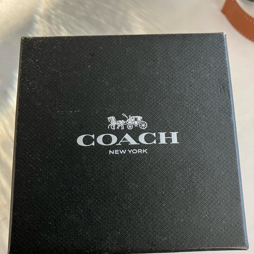 Coach Black and Tan Watch Accessories
